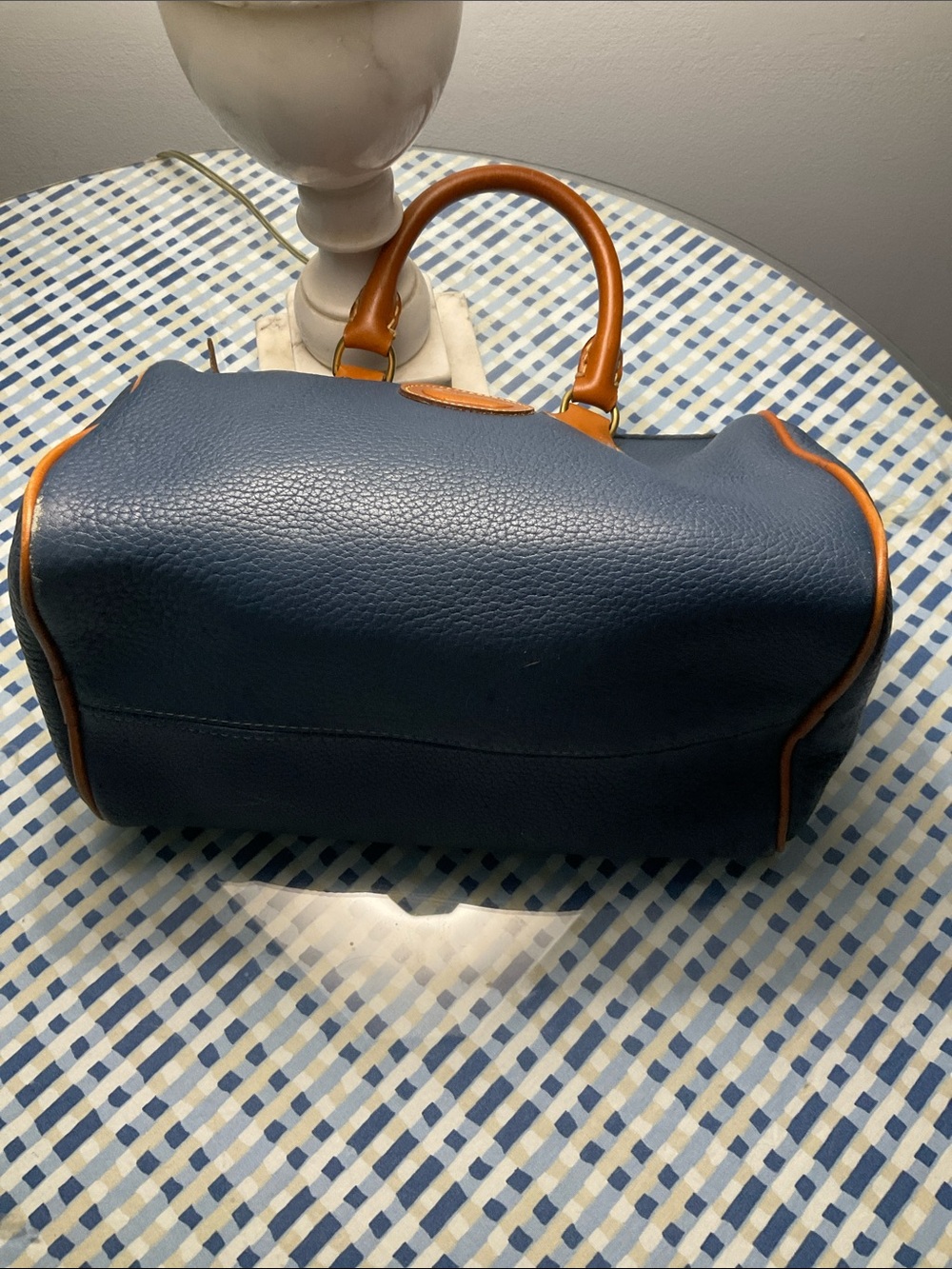 Dooney & Bourke Vintage Blue Doctor Bag/Satchel - Picture 3 of 8